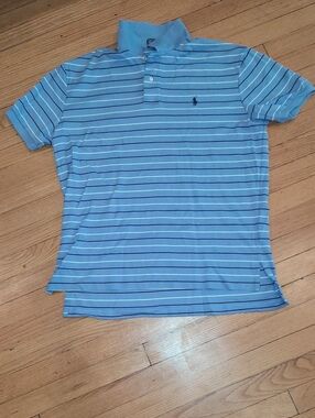 Polo by Ralph Lauren Light Blue Striped Polo